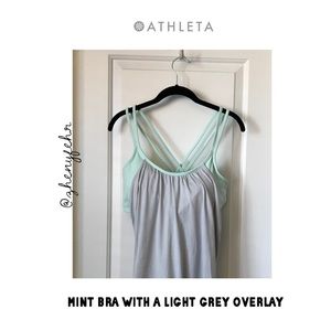 NWOT - Athleta Hidden Agenda Tank, XL (mint/grey)